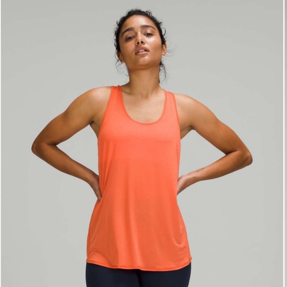 Lululemon Essential Tank Top Pleated Warm Coral - Size 6 - Picture 2 of 8